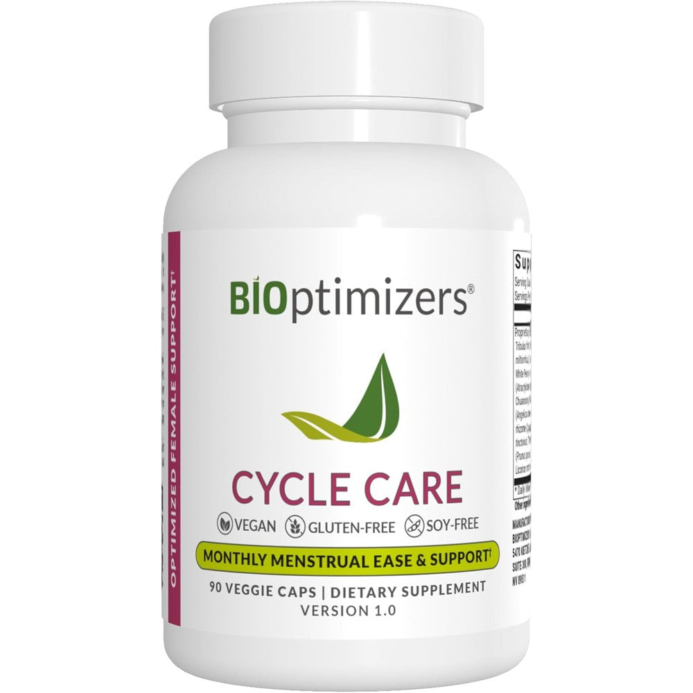 BIOptimizers Cycle Support 90 capsules front bottle view for period relief