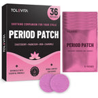 Tolevita Period Relief Patches 36 Pieces box front view