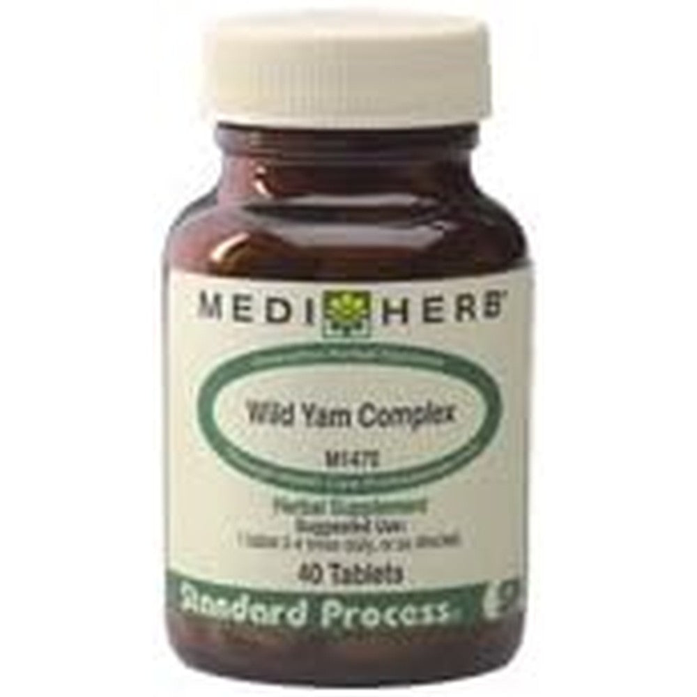 Medi Herb Standard Process Wild Yam Complex 40 Tablets front view authentic USA imported women health supplement