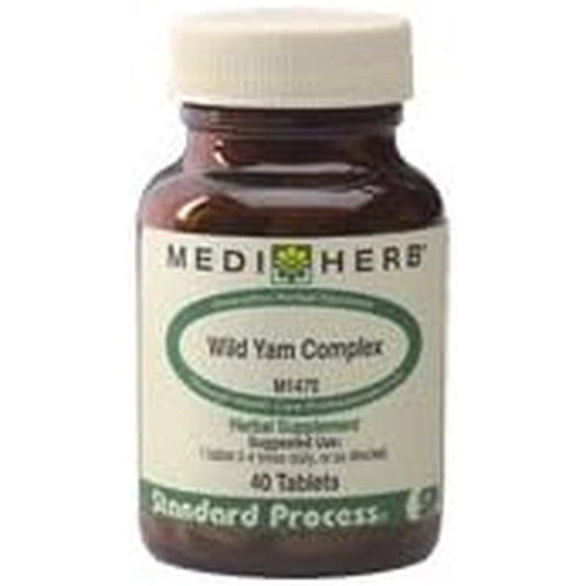 Medi Herb Standard Process Wild Yam Complex 40 Tablets front view authentic USA imported women health supplement