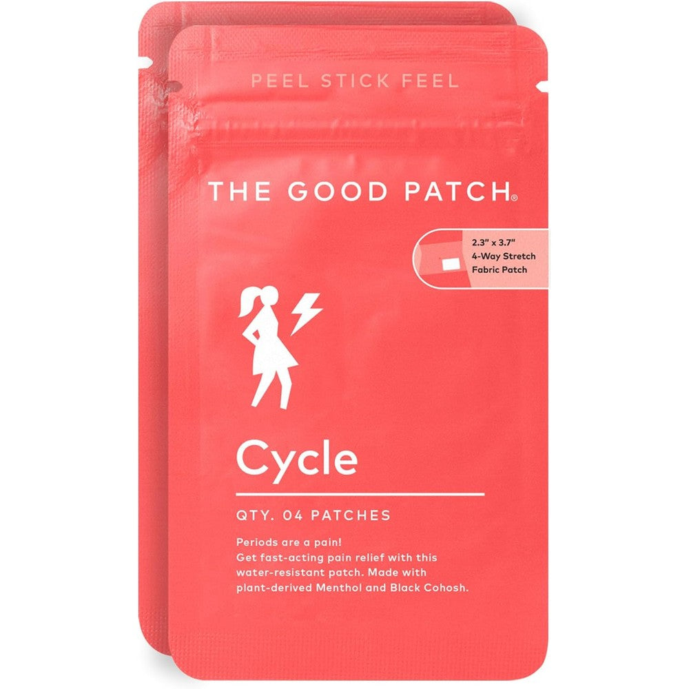 The Good Patch Cycle Period Pain Patch front packaging view for menstrual cramp relief