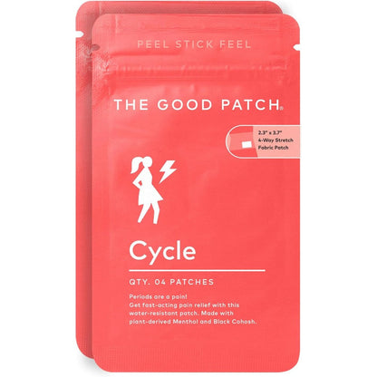 The Good Patch Cycle Period Pain Patch front packaging view for menstrual cramp relief