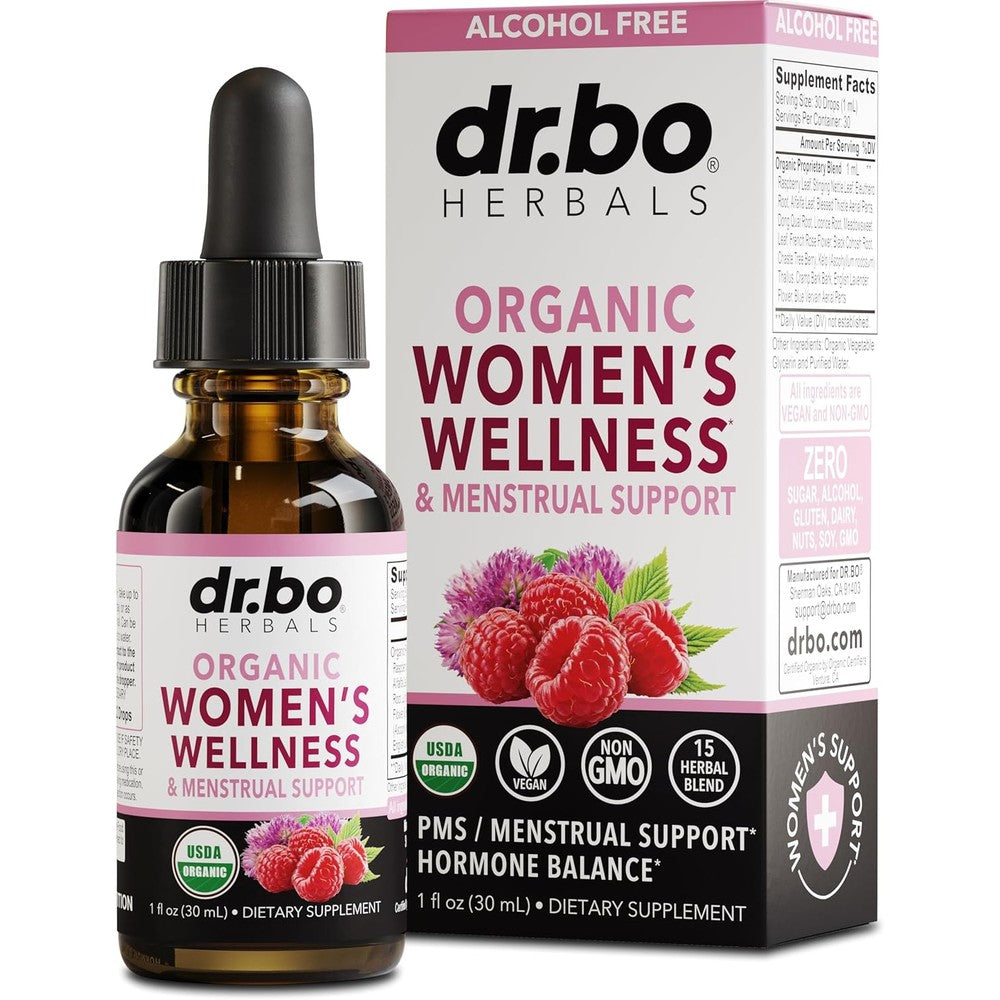 Dr. Bo Hormone Balance liquid drops bottle front view