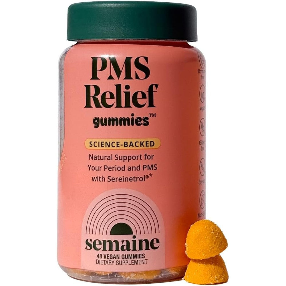 Semaine PMS Relief Gummies front view bottle design