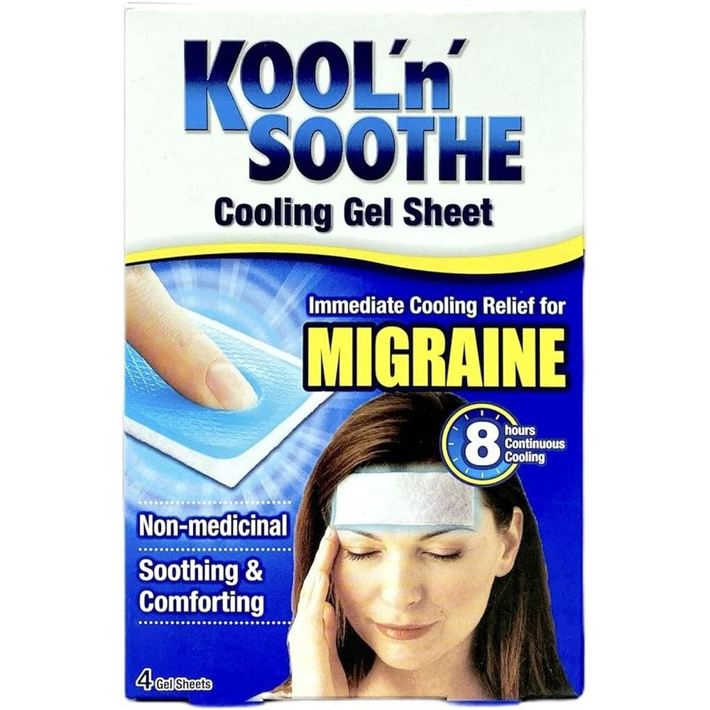 Kool n Soothe Migraine Cooling Strips pack of 3 front view