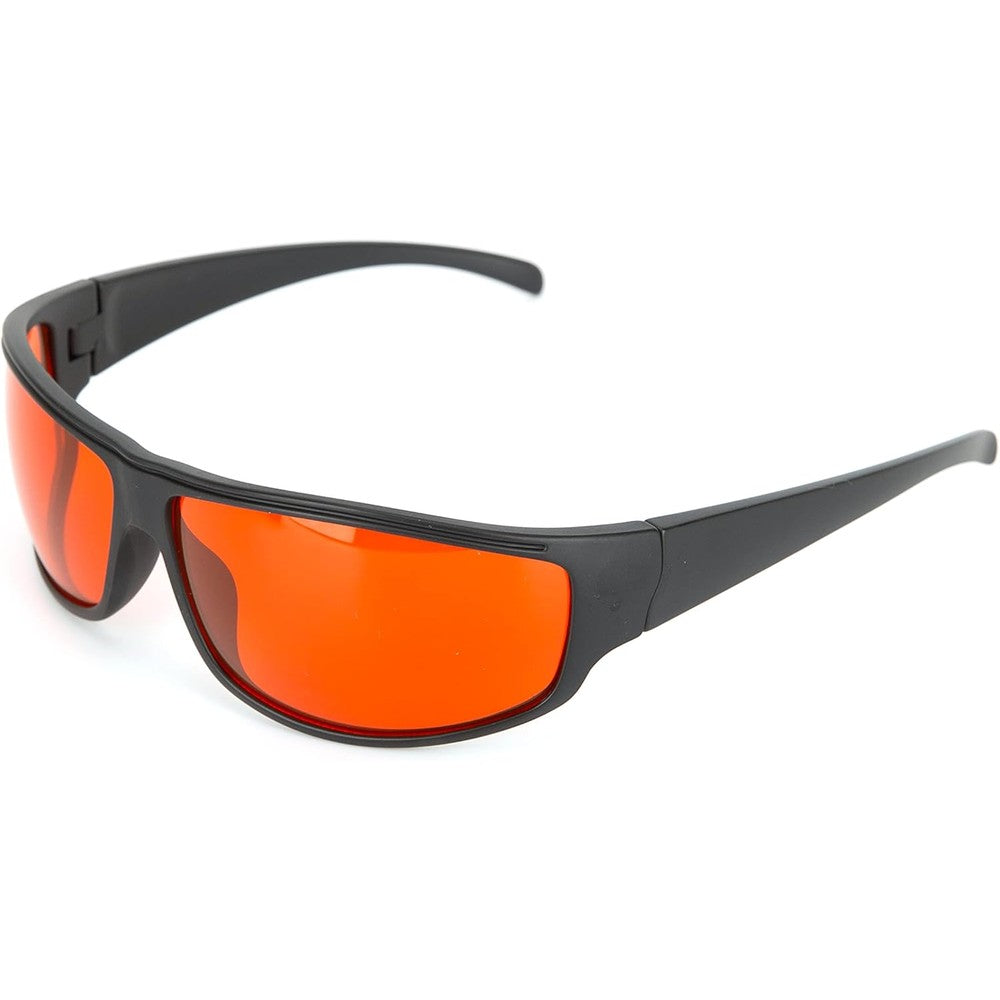 SomniLight Red Migraine Glasses front view for light sensitivity
