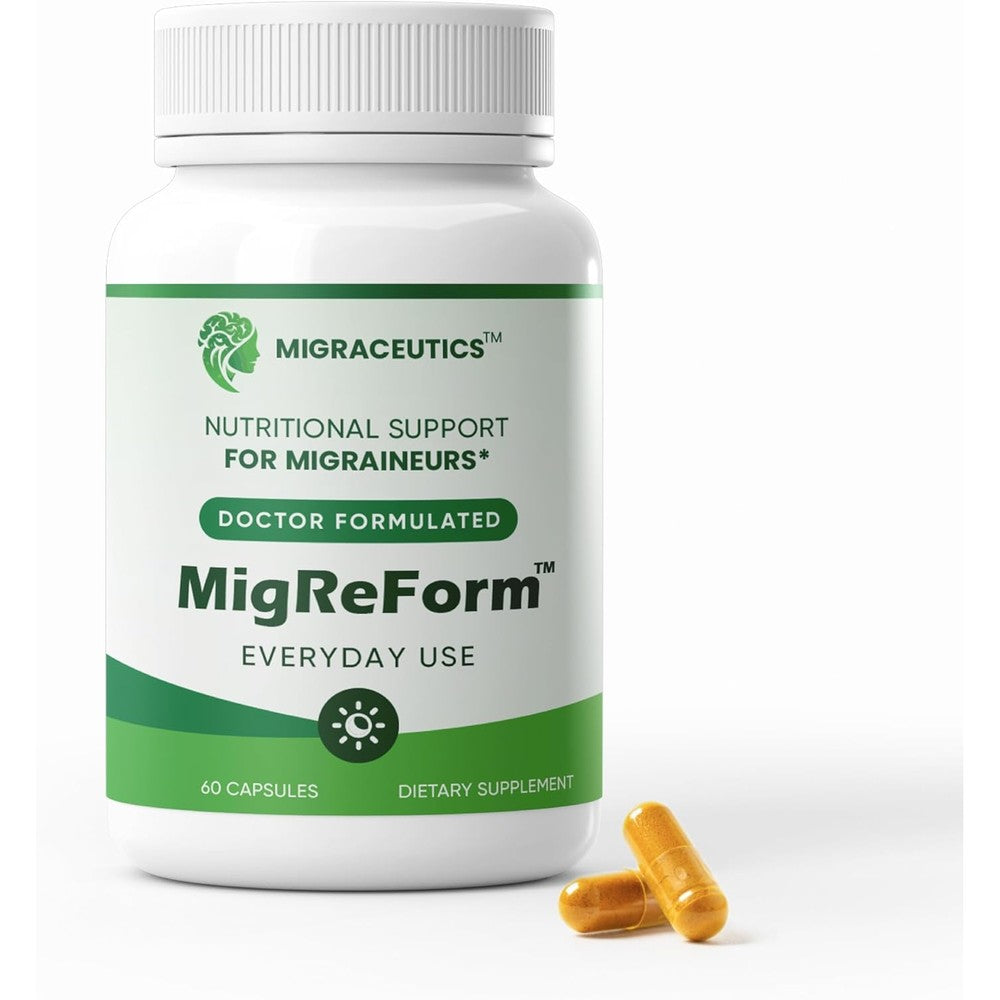 Migraceutics MigReForm doctor formulated migraine supplement front view
