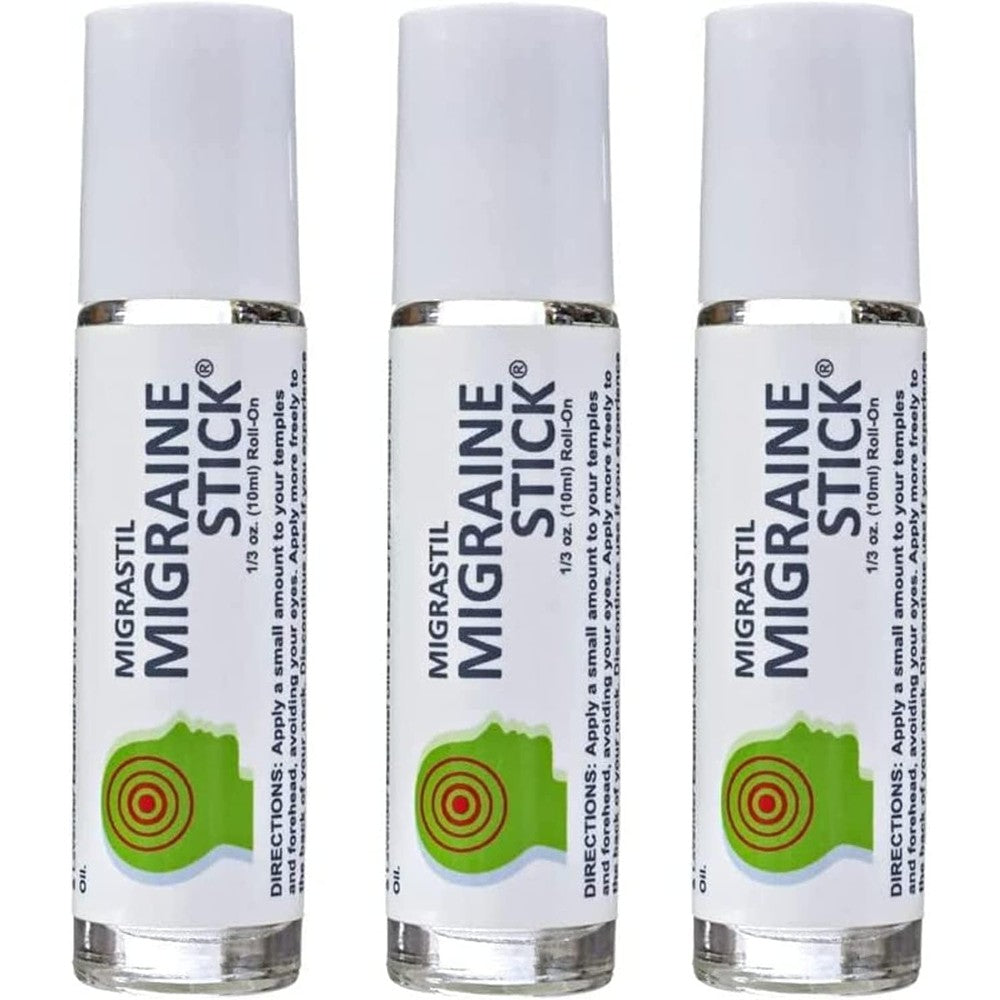 Basic Vigor Migrastil Migraine Stick 3-pack front view