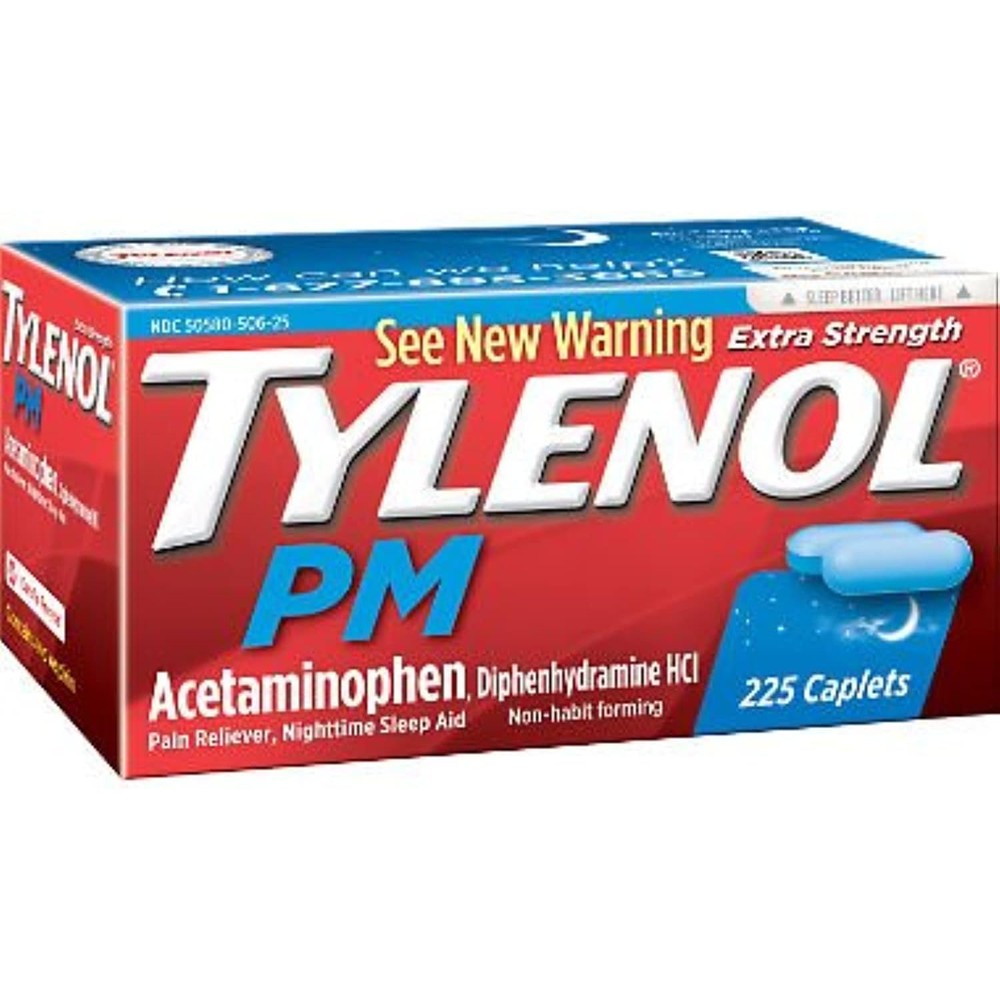 Tylenol PM Extra Strength 225 count bottle front view