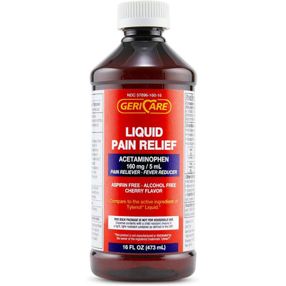 Gericare Liquid Acetaminophen 16 fluid ounce front view