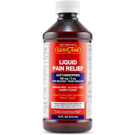 Gericare Liquid Acetaminophen 16 fluid ounce front view