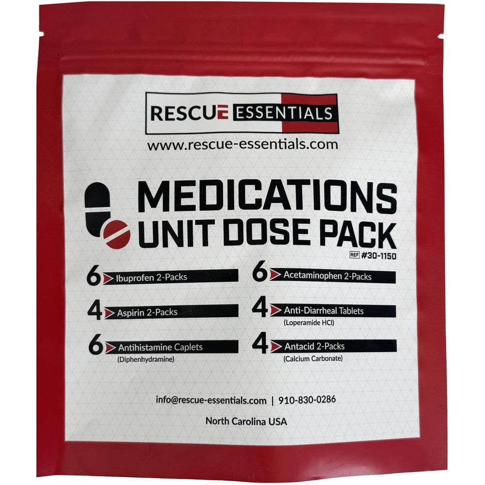 Rescue Essentials Medications Unit Dose Pack front view