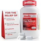 TIME-Cap Labs 500 Caplets Extra Strength Acetaminophen 500mg - Pain Reliever & Fever Reducer for Adults, Helps with Headaches, Backaches, Muscle Pain, Toothaches, Arthritis & Menstrual Cramps