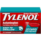 Tylenol Extra Strength Easy To Swallow Caplets front view packaging