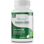Safrel - Extra Strength Headache Relief Acetaminophen with Aspirin (NSAID) & Caffeine (300 Caplets) Value Pack | Head Pain Relief, Muscle Aches, Back Pain & Body | Generic Excedrin Extra Strength