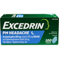 Excedrin PM for Headache Relief, Acetaminophen 250mg, Aspirin 250mg, Diphenhydramine Citrate 38mg, Pain Reliever, Nighttime Sleep-Aid, 100 Count
