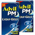 Advil PM Liqui Gels pain reliever and sleep aid front view