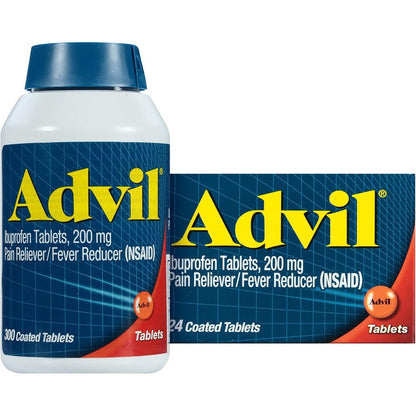 Advil Pain Reliever and Fever Reducer 324 tablets front view