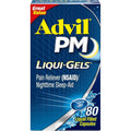 Advil PM Liqui-Gels 80 count bottle front view