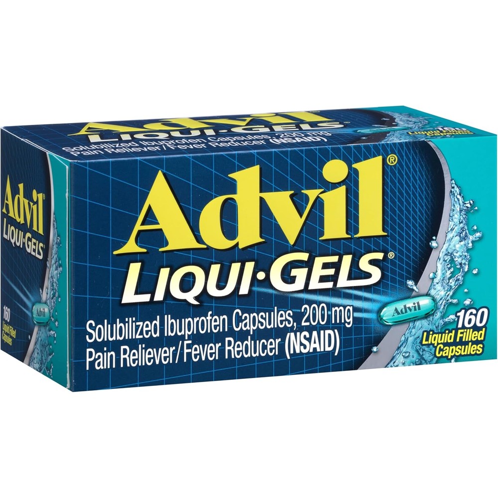 Advil Liqui-Gels 160 count front packaging view