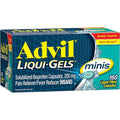 Advil Liqui-Gels Minis 160 Count Front View USA Imported