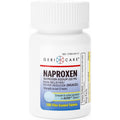 GeriCare Naproxen Sodium 220mg 100 count bottle front view showing pain relief benefits