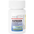 GeriCare Naproxen Sodium 220mg 100 count bottle front view showing pain relief benefits