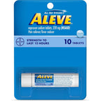 Aleve pain reliever and fever reducer tablets pack of three front view packaging