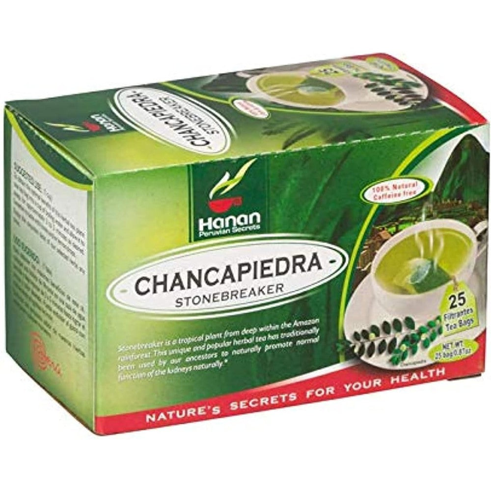 Wuguny Stone Breaker Chanca Piedra Herbal Tea front packaging for natural kidney cleanse support