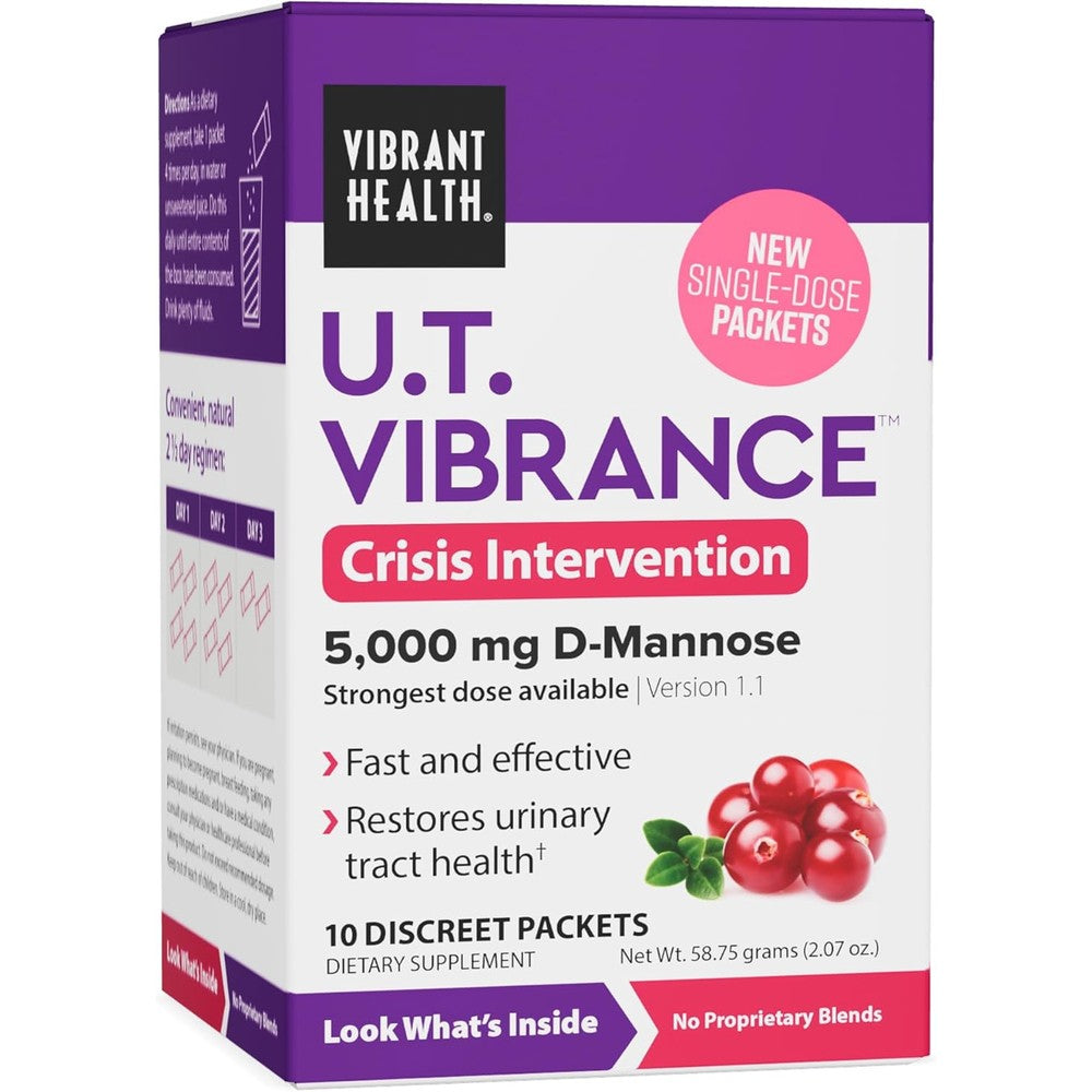 Vibrant Health UT Vibrance Stick Packs front view showing authentic USA packaging