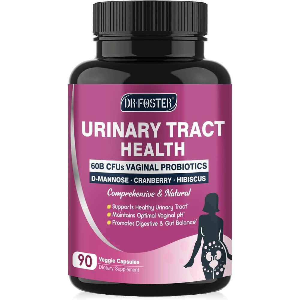 DRFOSTER Urinary Tract Health for Women 90 veggie capsules front bottle view