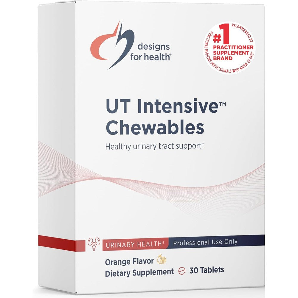 Designs for Health D-Mannose with Cranberry Chewables front bottle view for urinary tract support