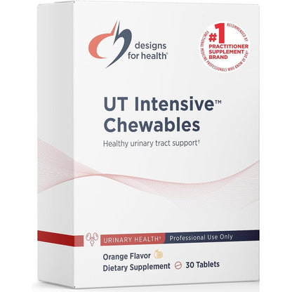 Designs for Health D-Mannose with Cranberry Chewables front bottle view for urinary tract support