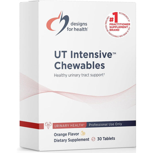 Designs for Health D-Mannose with Cranberry Chewables front bottle view for urinary tract support