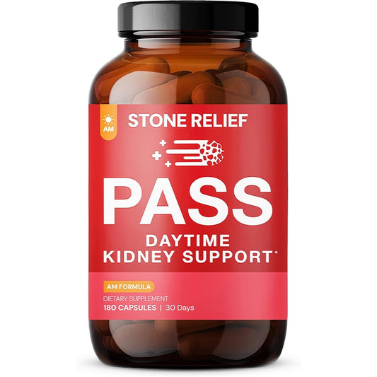 STONE RELIEF Daytime Herbal Kidney Support 180 capsules front view bottle