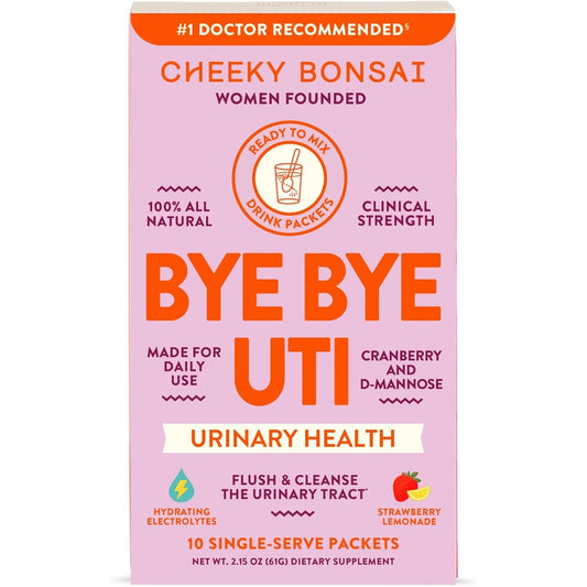 Cheeky Bonsai Bye Bye Urinary Tract Infection Daily Drink Mix front box view