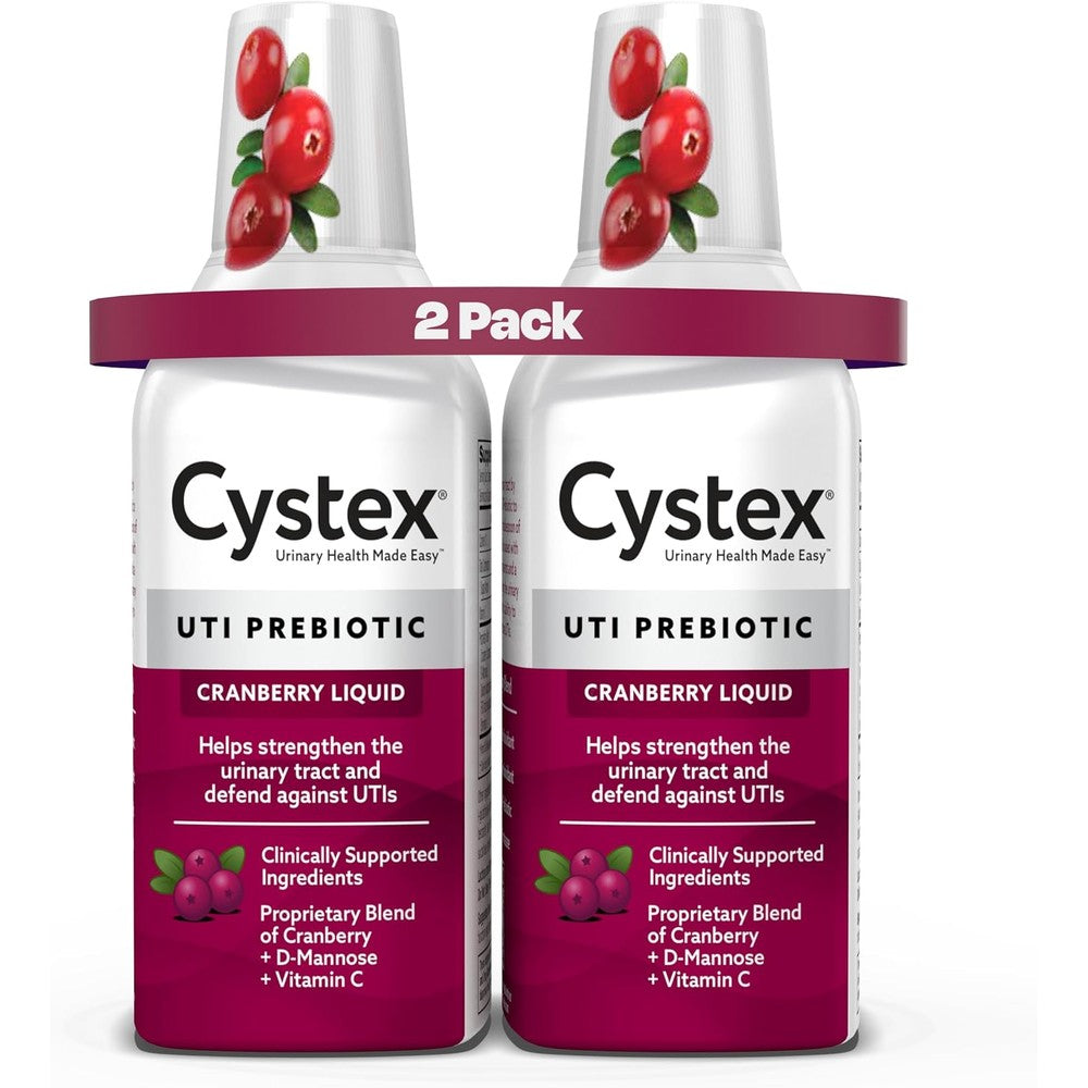 Cystex Urinary Tract Infection Support two pack front view for daily bladder health maintenance