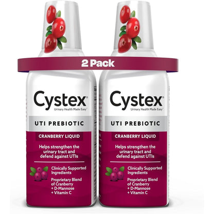 Cystex Urinary Tract Infection Support two pack front view for daily bladder health maintenance