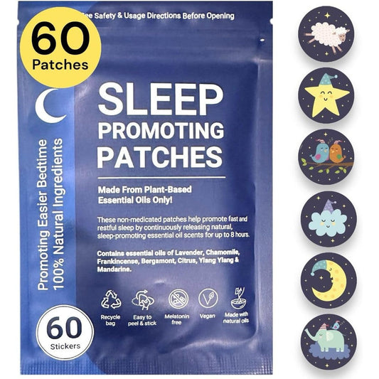 Joyful Artistry sleep patches front packaging view showing the sixty count box