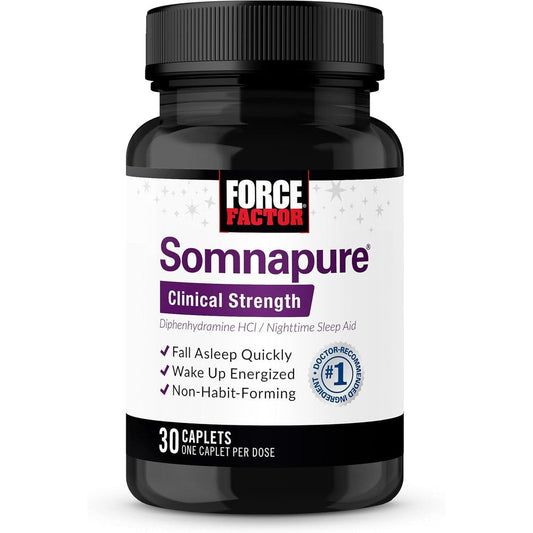 Force Factor Somnapure Clinical Strength sleep aid 30 count caplets bottle