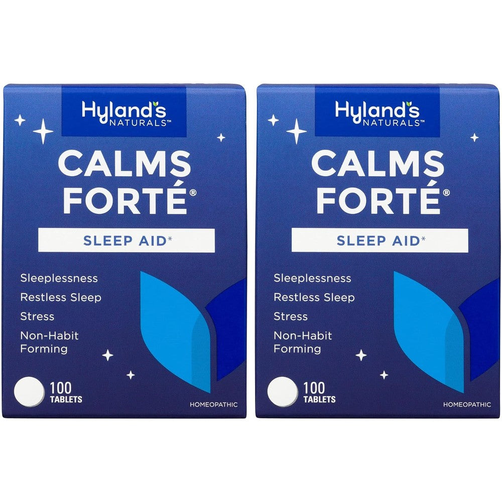Hyland's Calms Forte Sleep Aid Tablets Pack of 2 front view
