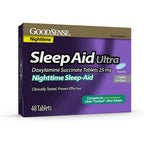 GoodSense Nighttime Sleep Aid Ultra Tablets front packaging for insomnia relief