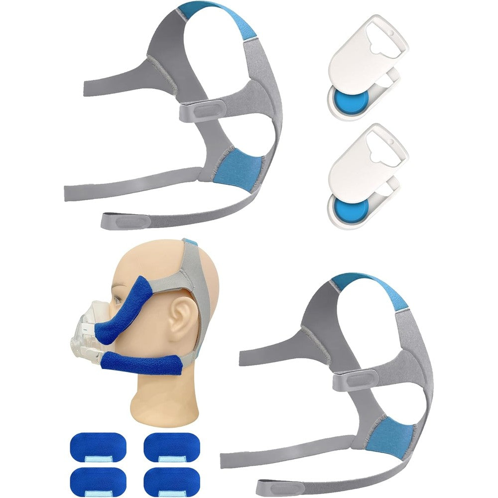Rescare F20 replacement headgear front view with clips