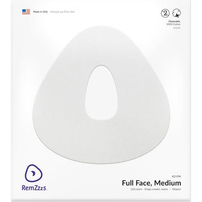 RemZzzs Full Face CPAP Mask Liners Medium K2-FM front view packaging