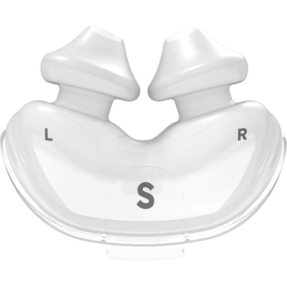 ResMed AirFit P10 nasal pillow cushion small front view