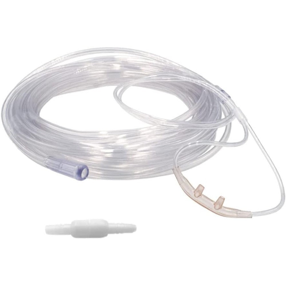 ResOne 50 Feet Salter-Style Soft Adult Oxygen Cannula front view authentic medical respiratory supply.