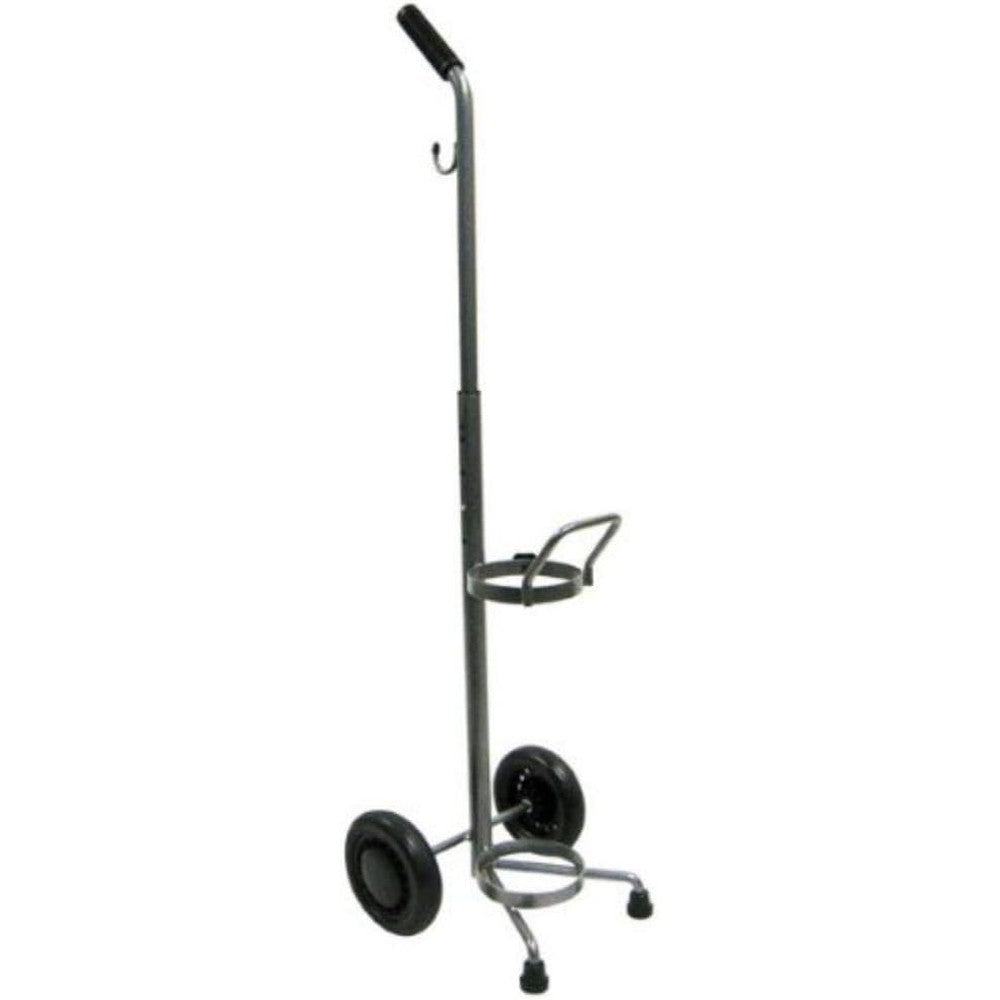 Drive Medical Oxygen Cylinder Cart front view for portable medical tank transport.