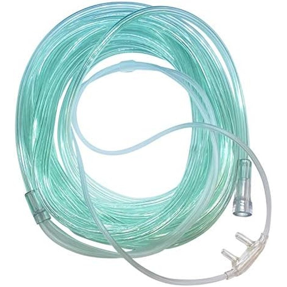Westmed Adult Comfort Soft Plus Nasal Cannula 5 pack with 25 foot tubing front view