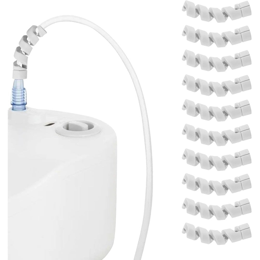 JFHNMLW 10 Pack Oxygen Tube Support Crimp Straightener front view for kink-free tubing.