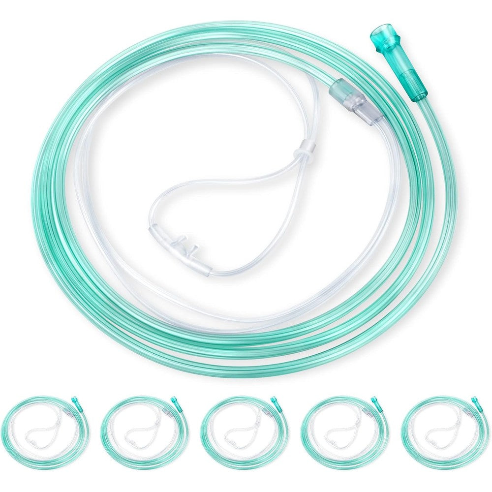 ANSNF Standard Oxygen Nasal Cannula for Adult front view in clear packaging